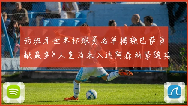 西班牙世界杯球员名单揭晓巴萨贡献最多8人皇马未入选阿森纳紧随其后3人并列第二